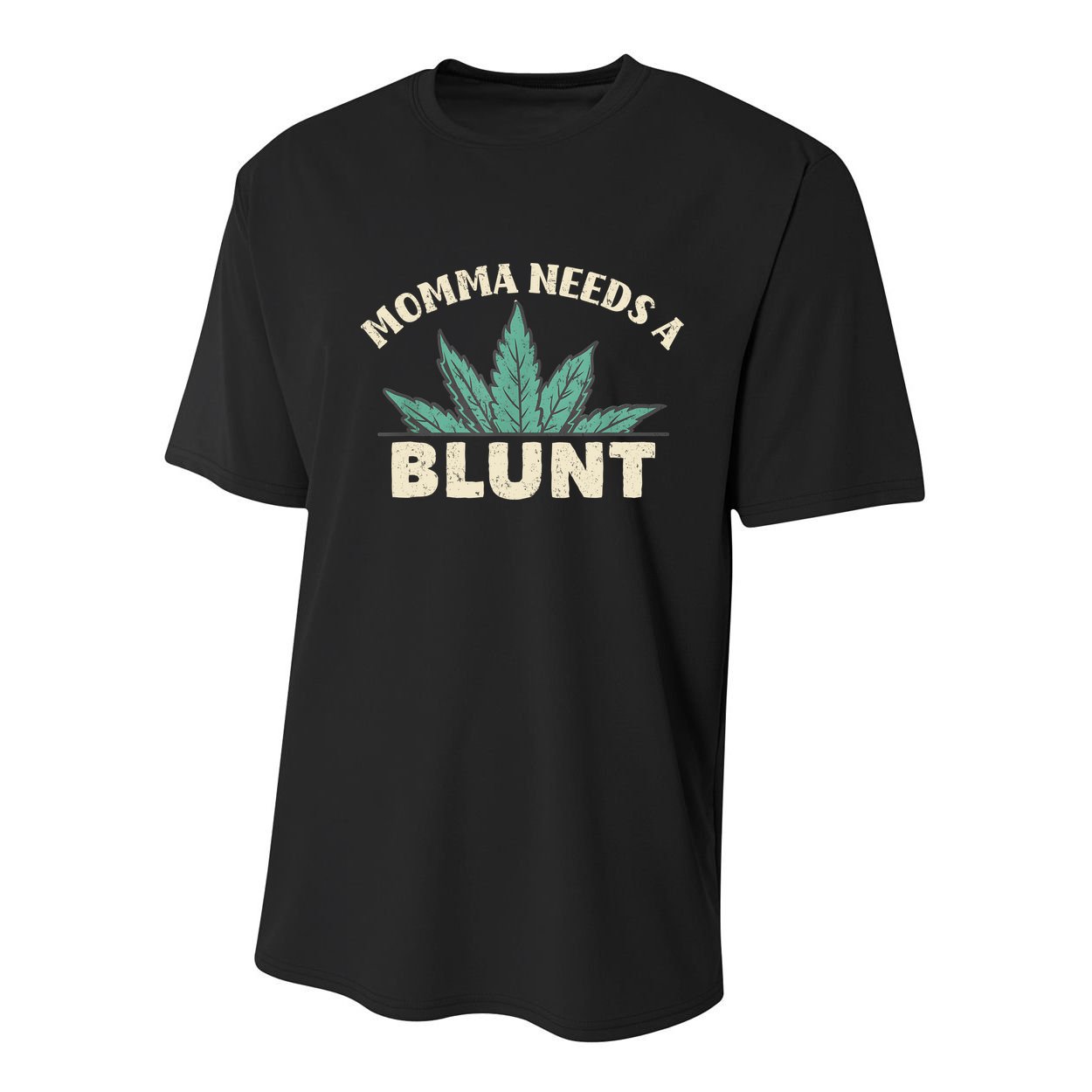 Momma Needs A Blunt Stoner Mom Cannabis Weed Smoker Gift Youth Performance Sprint T-Shirt
