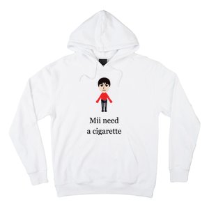 Mii Need A Cigarette Funny Wii Hoodie