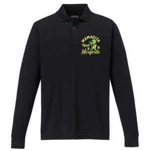 Mamacita Needs A Margarita Performance Long Sleeve Polo