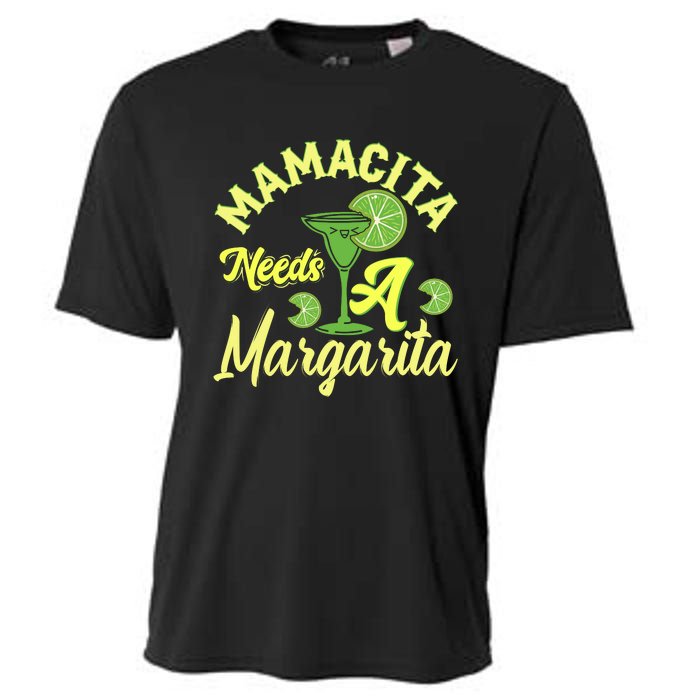 Mamacita Needs A Margarita Cooling Performance Crew T-Shirt