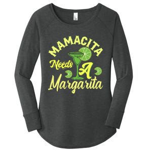 Mamacita Needs A Margarita Women's Perfect Tri Tunic Long Sleeve Shirt