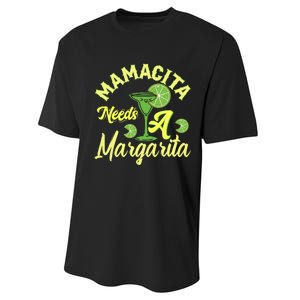 Mamacita Needs A Margarita Performance Sprint T-Shirt