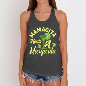 Mamacita Needs A Margarita Women's Knotted Racerback Tank