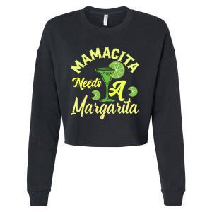 Mamacita Needs A Margarita Cropped Pullover Crew