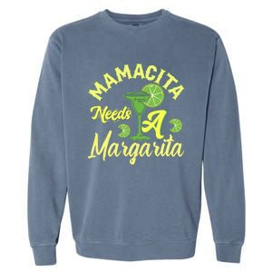 Mamacita Needs A Margarita Garment-Dyed Sweatshirt