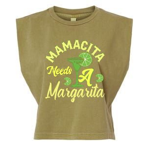 Mamacita Needs A Margarita Garment-Dyed Women's Muscle Tee