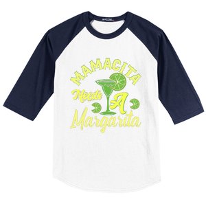 Mamacita Needs A Margarita Baseball Sleeve Shirt