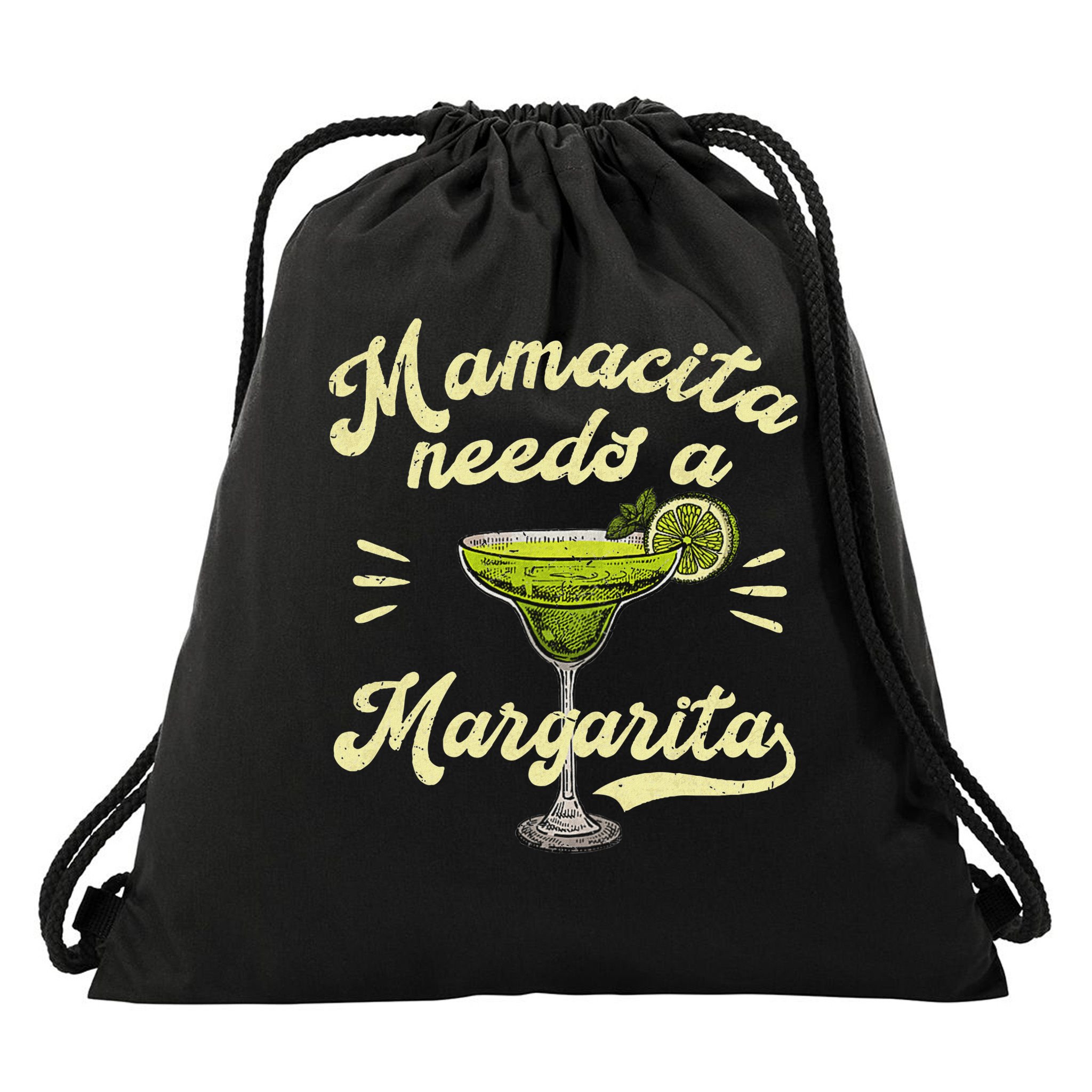 Mamacita Needs A Margarita Funny Mother's Day Drawstring Bag