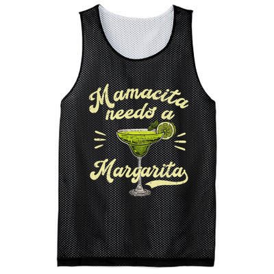 Mamacita Needs A Margarita Funny Mother's Day Mesh Reversible Basketball Jersey Tank