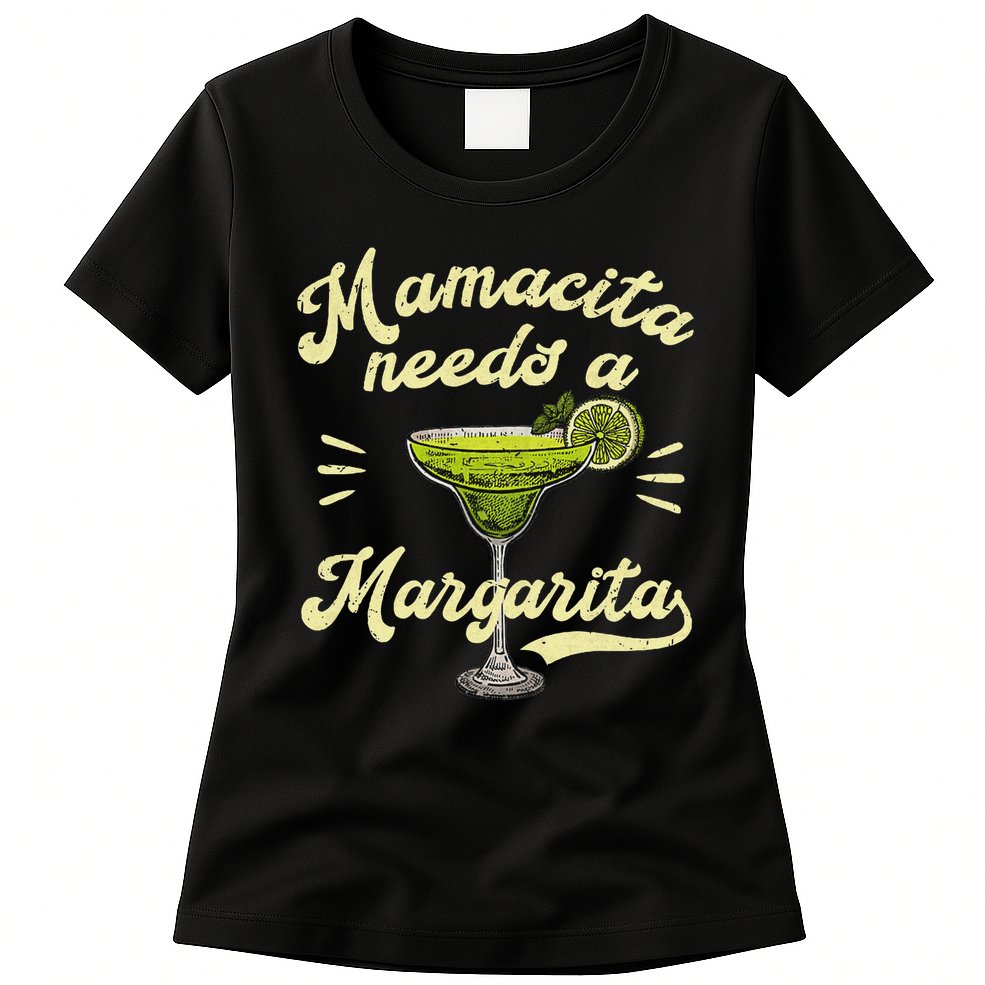 Mamacita Needs A Margarita Funny Mother's Day Womens T-Shirt