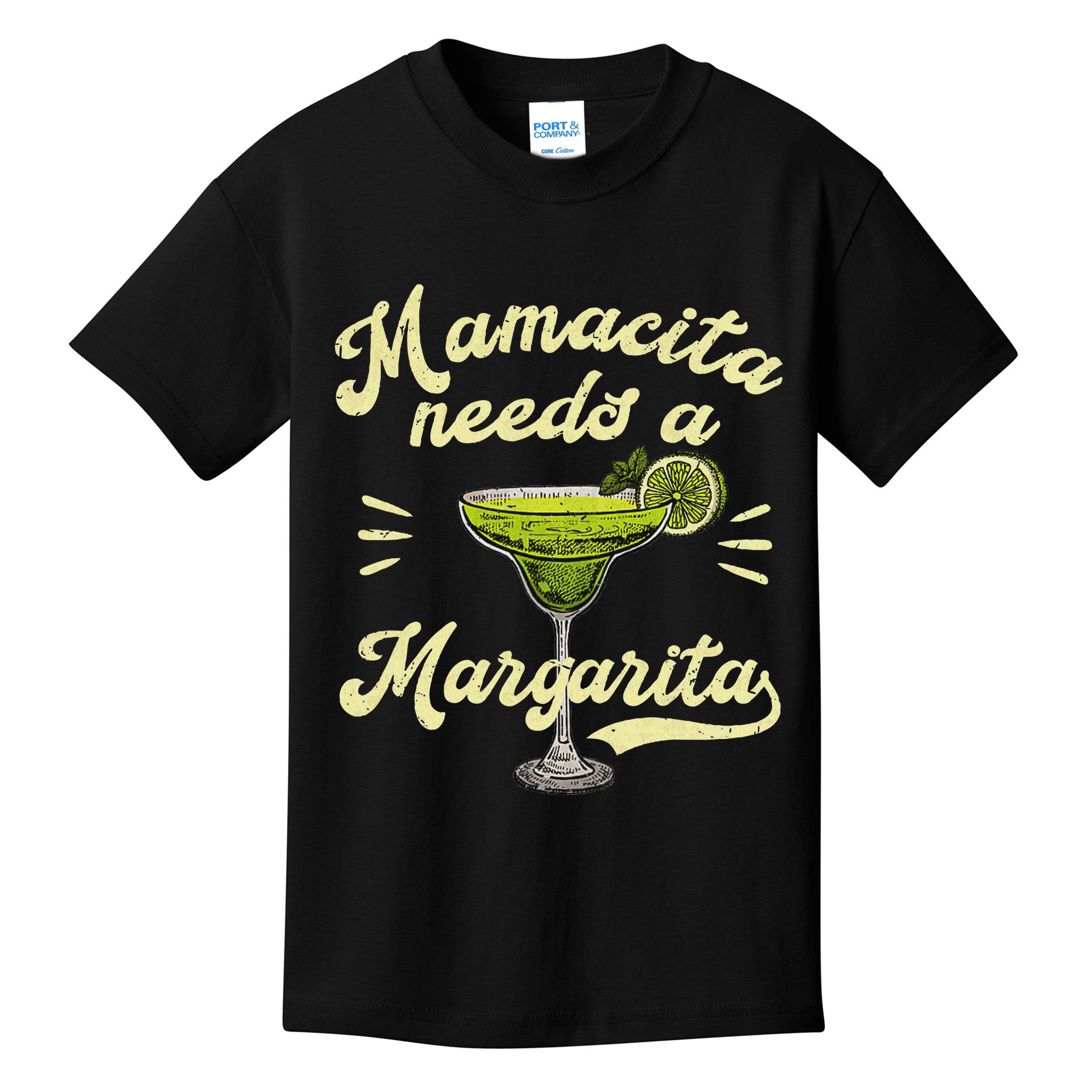 Mamacita Needs A Margarita Funny Mother's Day Kids T-Shirt