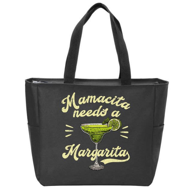 Mamacita Needs A Margarita Funny Mother's Day Zip Tote Bag