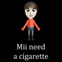 Mii Need A Cigarette Funny Pom Pom 12in Knit Beanie