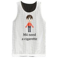 Mii Need A Cigarette Funny Mesh Reversible Basketball Jersey Tank