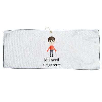 Mii Need A Cigarette Funny Large Microfiber Waffle Golf Towel
