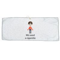 Mii Need A Cigarette Funny Large Microfiber Waffle Golf Towel