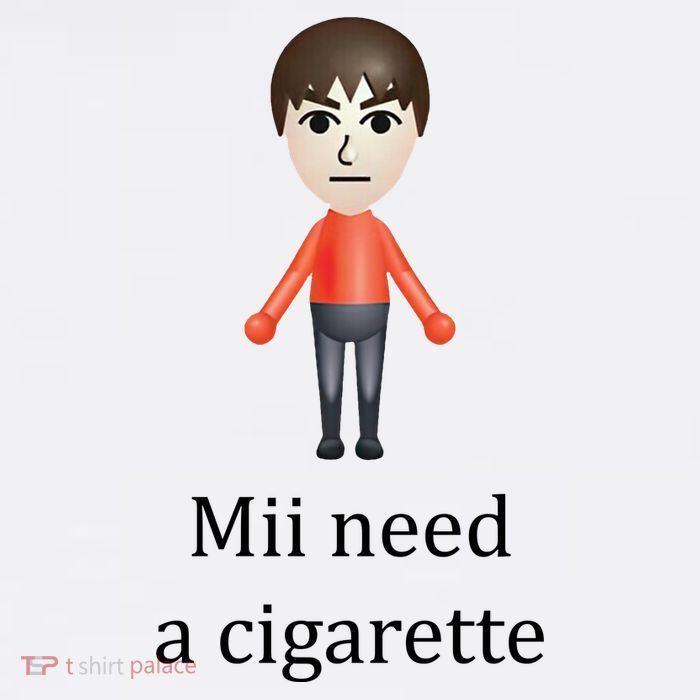 Mii Need A Cigarette Funny Cooling Performance Long Sleeve Crew