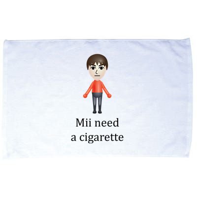 Mii Need A Cigarette Funny Microfiber Hand Towel