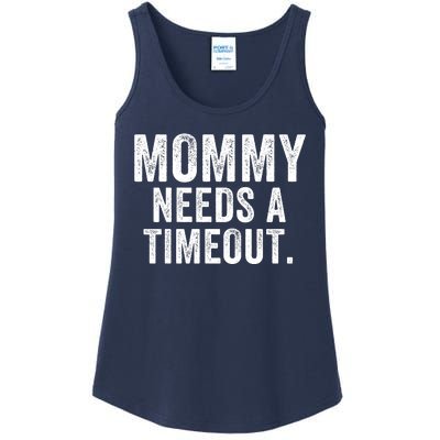 Mommy Needs A Timeout Gift For Her Mommy Gift Funny Mommy Funny Mother’S Day Ladies Essential Tank