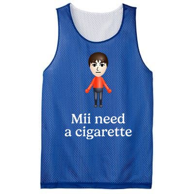 Mii Need A Cigarette Mesh Reversible Basketball Jersey Tank