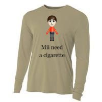 Mii Need A Cigarette Cooling Performance Long Sleeve Crew