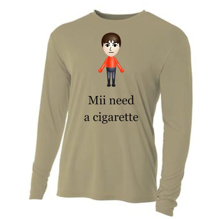 Mii Need A Cigarette Cooling Performance Long Sleeve Crew