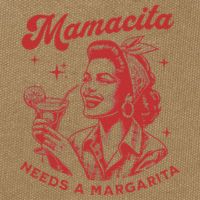 Mamacita Needs A Margarita Cotton Canvas Backpack