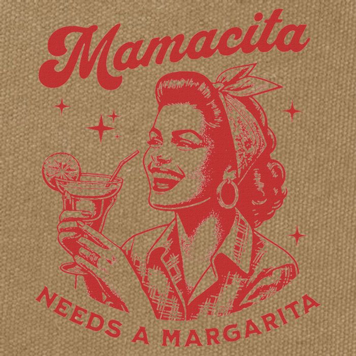 Mamacita Needs A Margarita Cotton Canvas Backpack