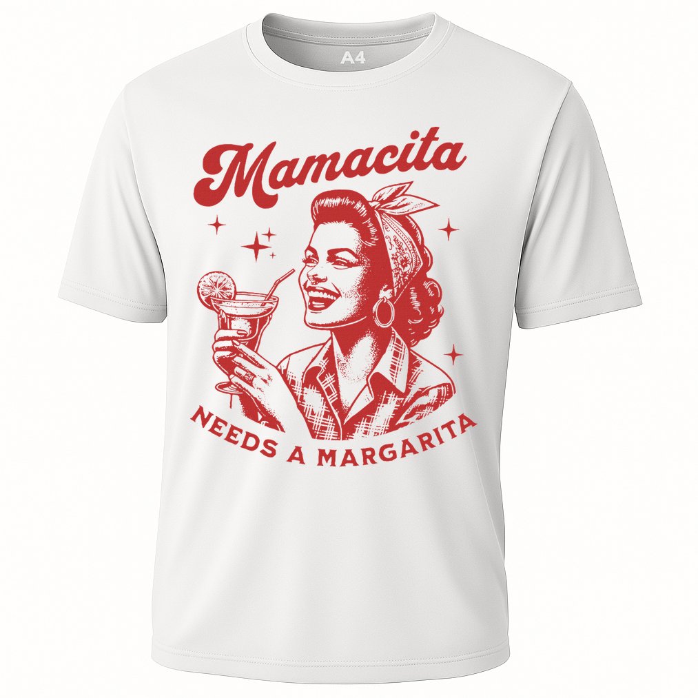 Mamacita Needs A Margarita Cooling Performance Crew T-Shirt
