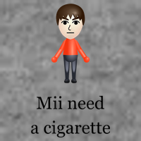Mii Need A Cigarette 7-Panel Snapback Hat