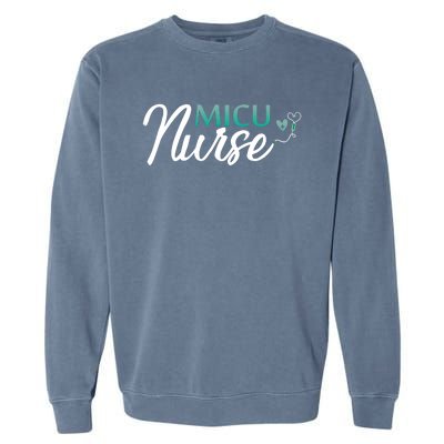 Micu Nurse Appreciation Medical Intensive Care Units Nurses Gift Garment-Dyed Sweatshirt