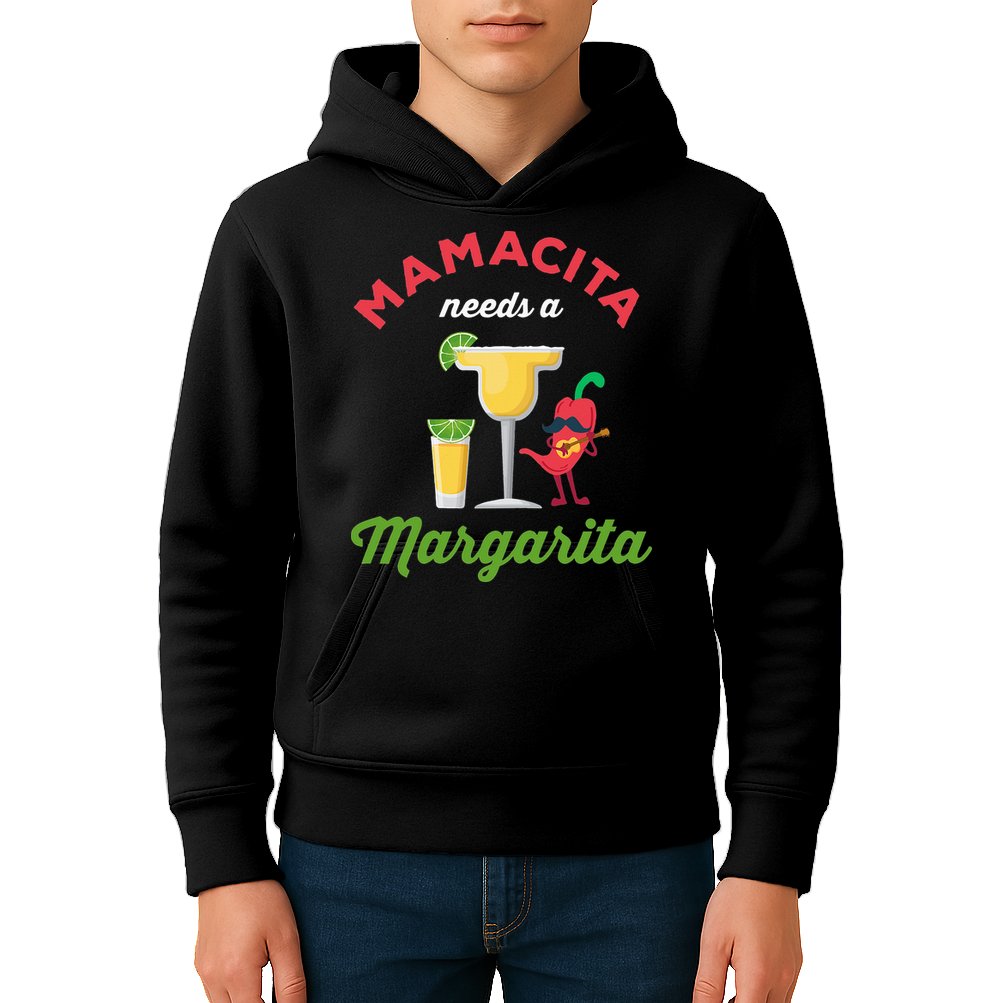 Mamacita Needs a Margarita Kids Hoodie