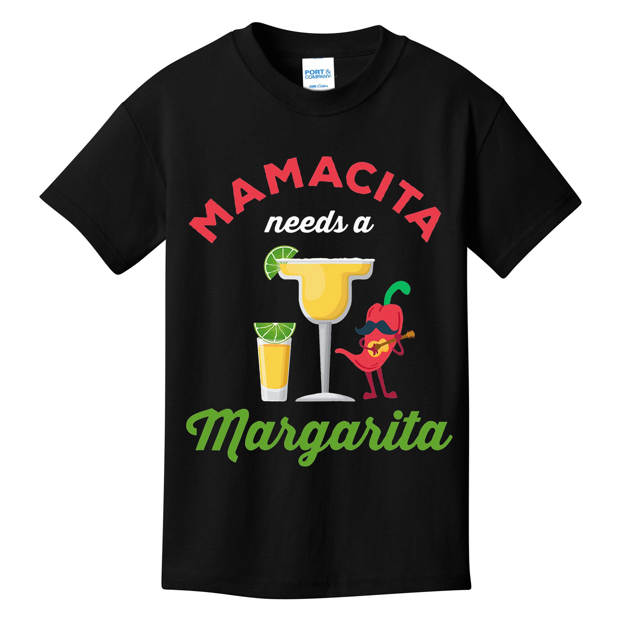 Mamacita Needs a Margarita Kids T-Shirt