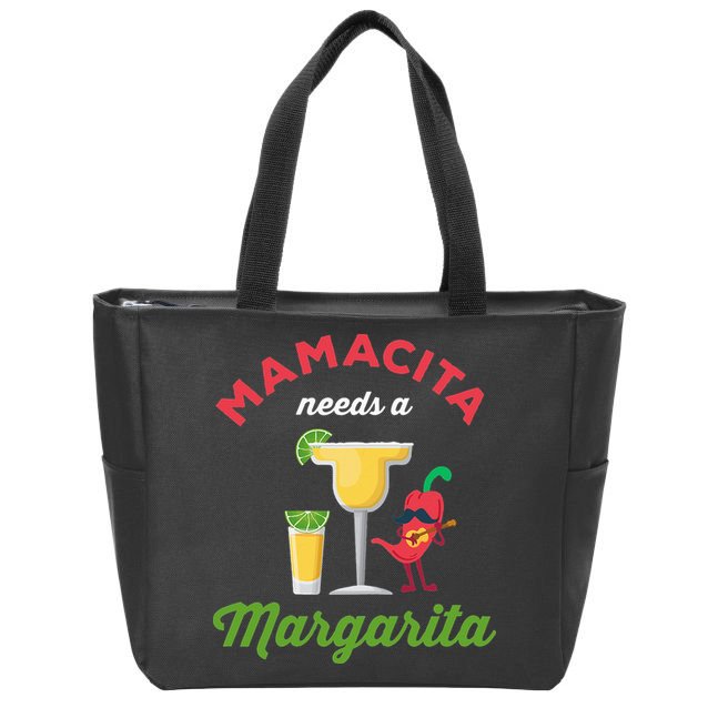 Mamacita Needs a Margarita Zip Tote Bag