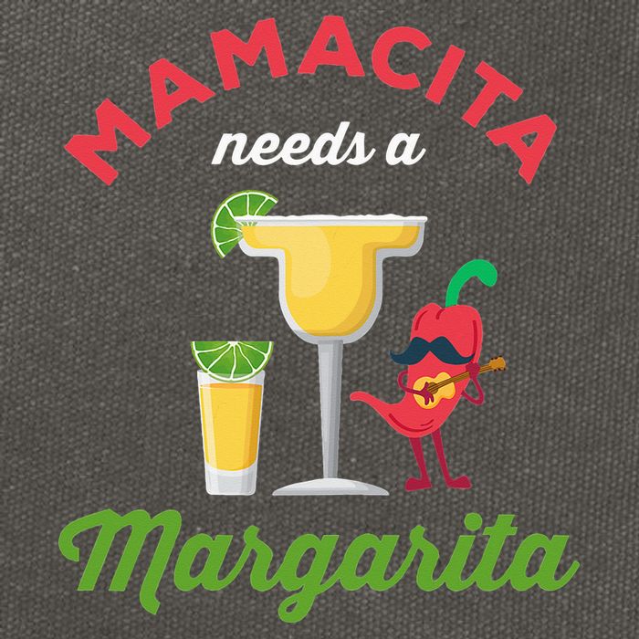 Mamacita Needs a Margarita Cotton Canvas Backpack