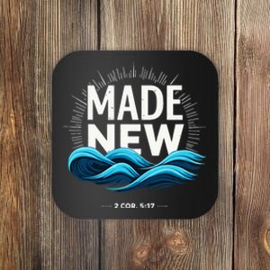 Made New Baptized Baptism Coaster