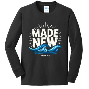 Made New Baptized Baptism Magical And Funny Baptism Gifts Kids Long Sleeve Shirt