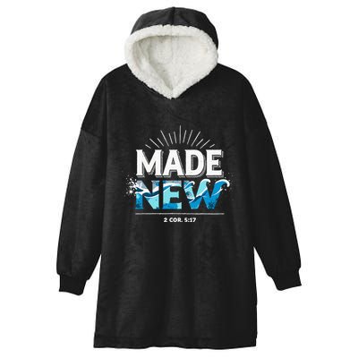 Made New Baptized Baptism Hooded Wearable Blanket