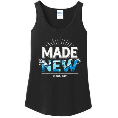 Made New Baptized Baptism Ladies Essential Tank