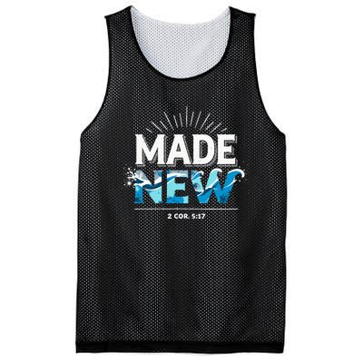 Made New Baptized Baptism Mesh Reversible Basketball Jersey Tank