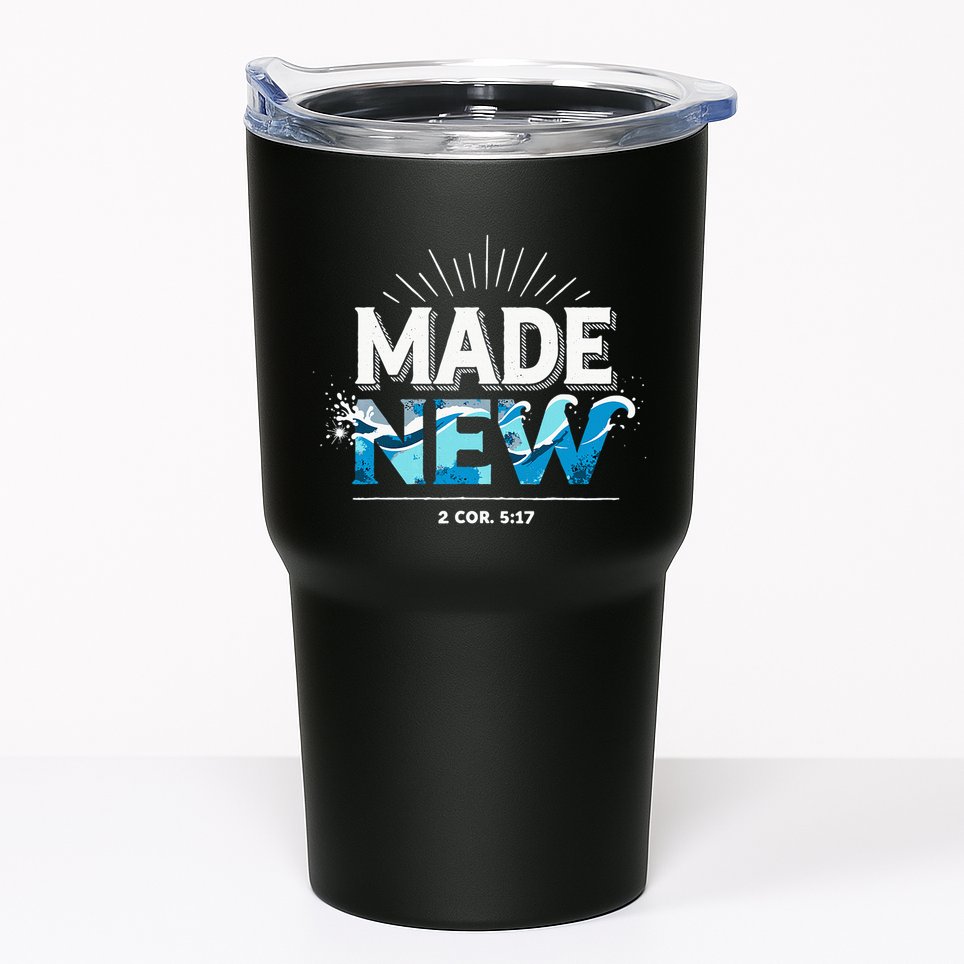 Made New Baptized Baptism Tumbler
