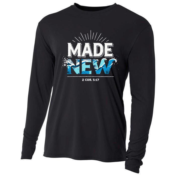 Made New Baptized Baptism Cooling Performance Long Sleeve Crew