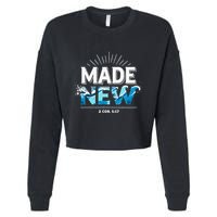 Made New Baptized Baptism Cropped Pullover Crew