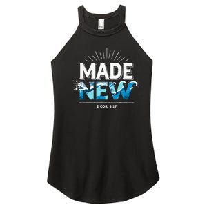 Made New Baptized Baptism Women's Perfect Tri Rocker Tank