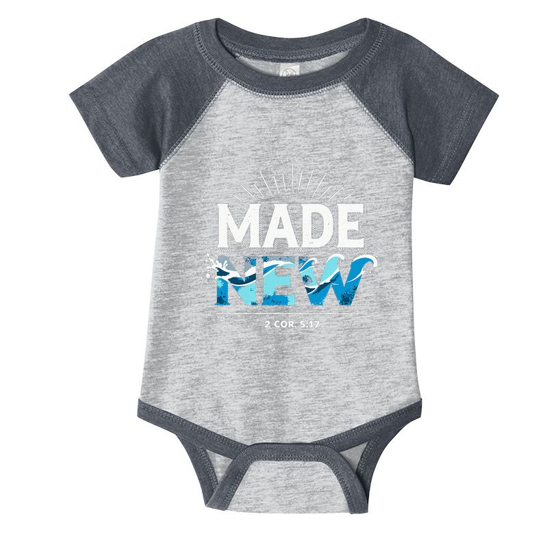 Made New Baptized Baptism Infant Baby Jersey Bodysuit