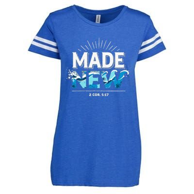 Made New Baptized Baptism Enza Ladies Jersey Football T-Shirt