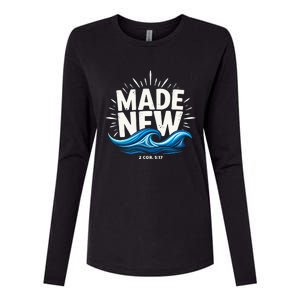 Made New Baptized Baptism Womens Cotton Relaxed Long Sleeve T-Shirt