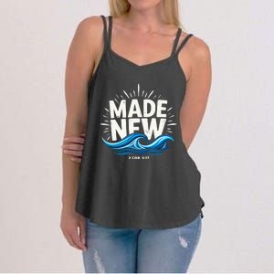 Made New Baptized Baptism Women's Strappy Tank