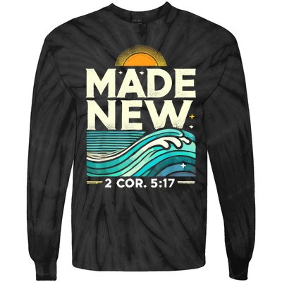 Made New Baptism Christian For Baptized Tie-Dye Long Sleeve Shirt