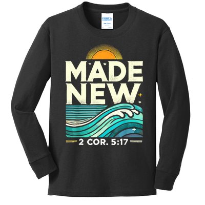 Made New Baptism Christian For Baptized Kids Long Sleeve Shirt